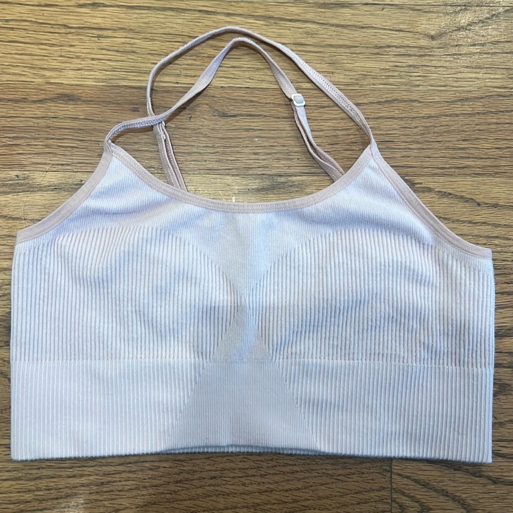 Floreat Anthropologie bra bralette pale pink XS S